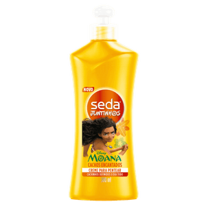 Creme para Pentear Infantil Moana Seda Juntinhos Cachos Encantados Frasco 300ml