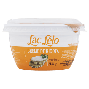 Creme de Queijo Ricota Lac Lélo Pote 200g