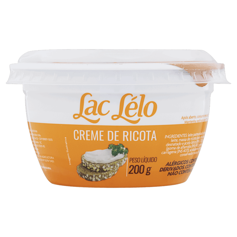 Creme-de-Queijo-Ricota-Lac-Lelo-Pote-200g