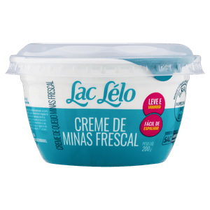 Creme de Queijo Minas Frescal Lac Lélo Pote 200g