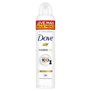 Antitranspirante Aerossol Invisible Dry Violeta e Frésia Branca Dove 250ml Leve Mais Pague Menos