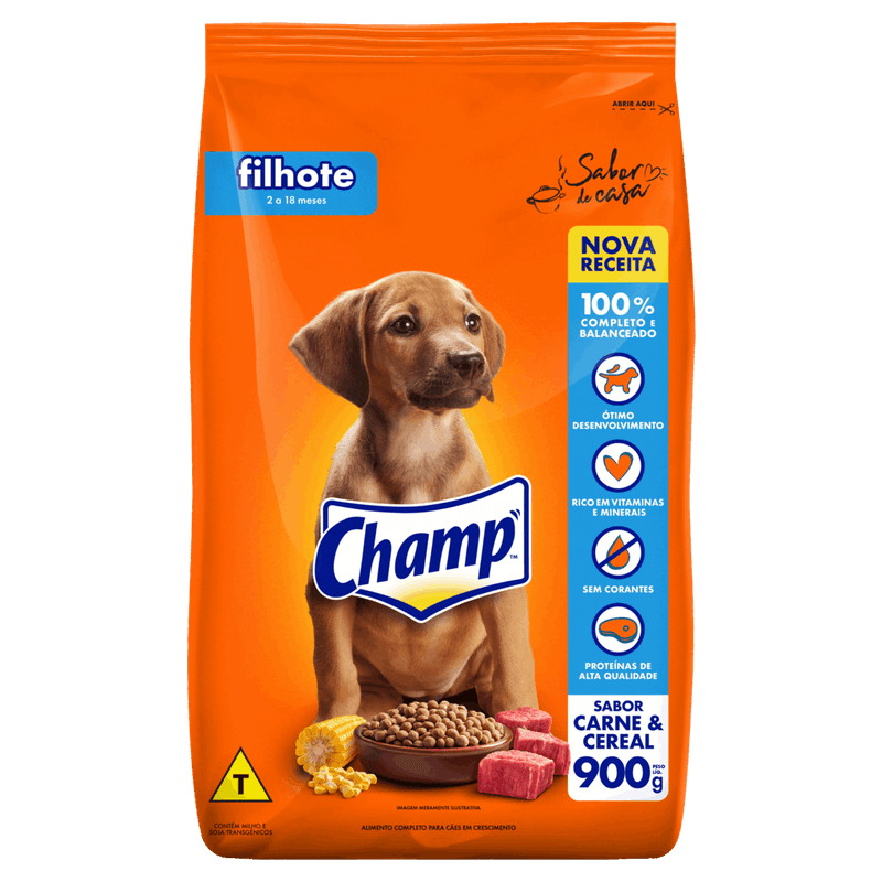 Alimento-para-Caes-Filhotes-Champ-Pacote-900g