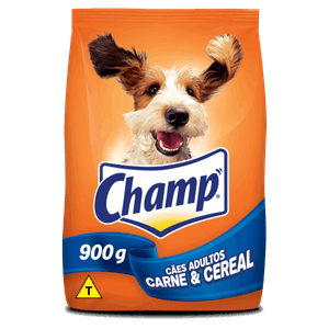 Alimento para Cães Adultos Carne & Cereal Champ Pacote 900g