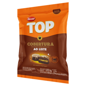 Cobertura Fracionada Gotas Chocolate ao Leite Harald Top Pacote 1,01kg