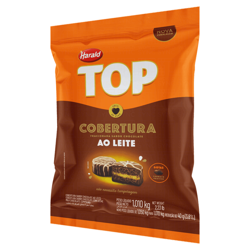 Cobertura-Fracionada-Gotas-Chocolate-ao-Leite-Harald-Top-Pacote-101kg