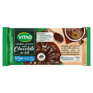 Cobertura Barra Fracionada Chocolate ao Leite Vitao Pacote 250g