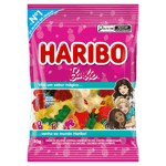 Bala-de-Gelatina-Frutas-Barbie-e-Ursinhos-de-Ouro-Haribo-Pacote-80g