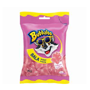 Bala Tutti Frutti Patinhas Bubbaloo Pacote 75g