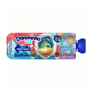 Queijo Petit Suisse Tutti Frutti Danoninho Ice Squeeze 70g