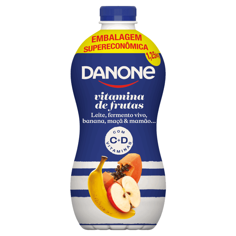 Iogurte-Parcialmente-Desnatado-Vitamina-de-Frutas-Danone-Garrafa-125kg-Embalagem-Supereconomica