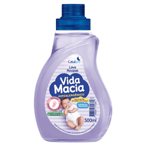 Lava-Roupas Líquido Carinho & Proteção Vida Macia Frasco 500ml