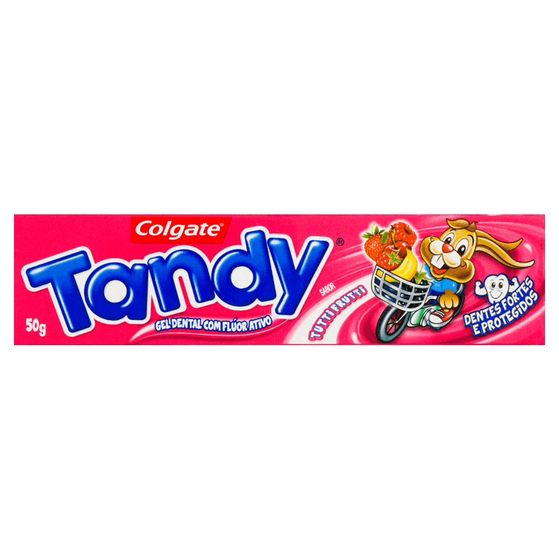 Gel-Dental-Infantil-com-Fluor-Tutti-Frutti-Colgate-Tandy-Caixa-50g