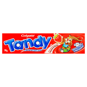 Gel Dental Infantil com Flúor Morangostoso Colgate Tandy Caixa 50g