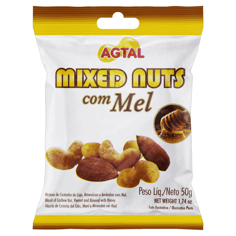 Mix-de-Castanha-com-Mel-Agtal-Mixed-Nuts-Pacote-50g