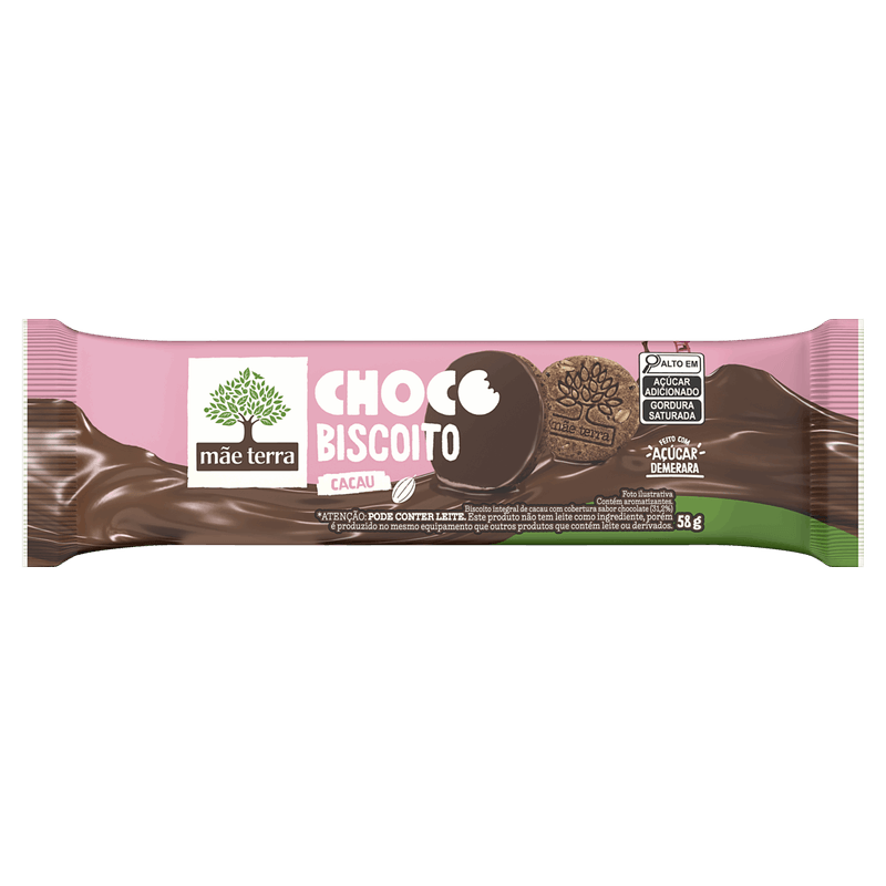 Biscoito-Vegano-Integral-Cacau-Cobertura-Cacau-Mae-Terra-Choco-Pacote-58g