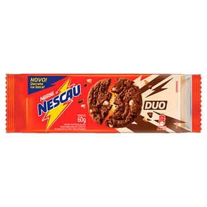 Biscoito Cookie Nescau Duo Nestlé Pacote 60g