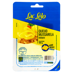 Queijo Mussarela Fatiado Lac Lélo PE 400G