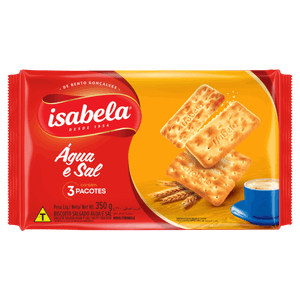 Biscoito Água e Sal Isabela Pacote 350g