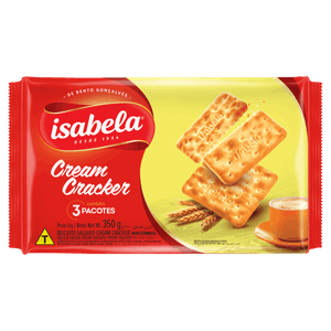 Biscoito Cream Cracker Isabela Pacote 350g