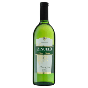 Vinho Brasileiro Branco Seco Sinuelo Serra Gaúcha Garrafa 750ml