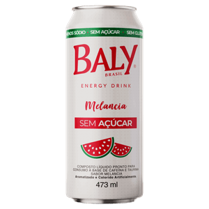 Energético Melancia Zero Açúcar Baly Lata 473ml