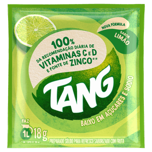 Refresco em Pó Limão Tang Pacote 18g