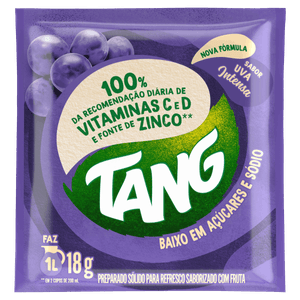 Refresco em Pó Uva Intensa Tang Pacote 18g