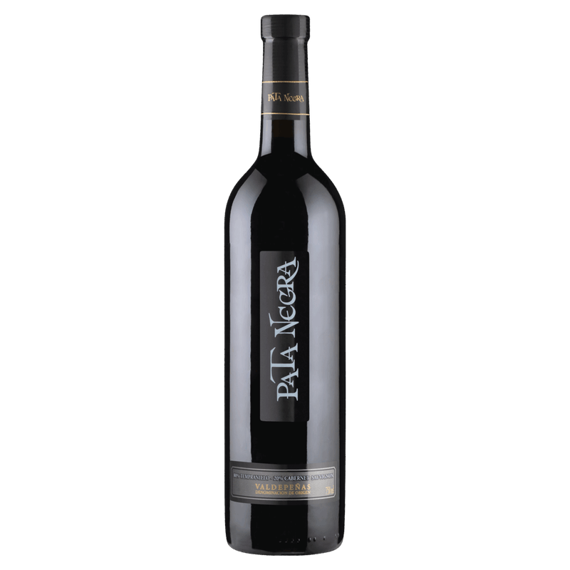 Vinho-Espanhol-Tinto-Seco-Pata-Negra-Cabernet-Sauvignon-Tempranillo-Valdepeñas-Garrafa-750ml