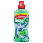 Enxaguante Bucal Antisséptico Zero Álcool Fresh Mint Colgate Plax Frasco Leve 750ml Pague 500ml
