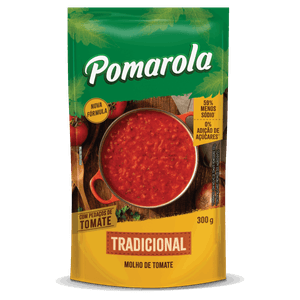 Molho de Tomate Tradicional Pomarola Sachê 300g