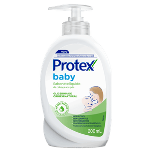 Sabonete Líquido de Glicerina da Cabeça aos Pés Protex Baby Frasco 200ml