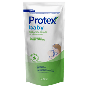 Sabonete Líquido da Cabeça aos Pés Protex Baby Sachê 380ml Refil