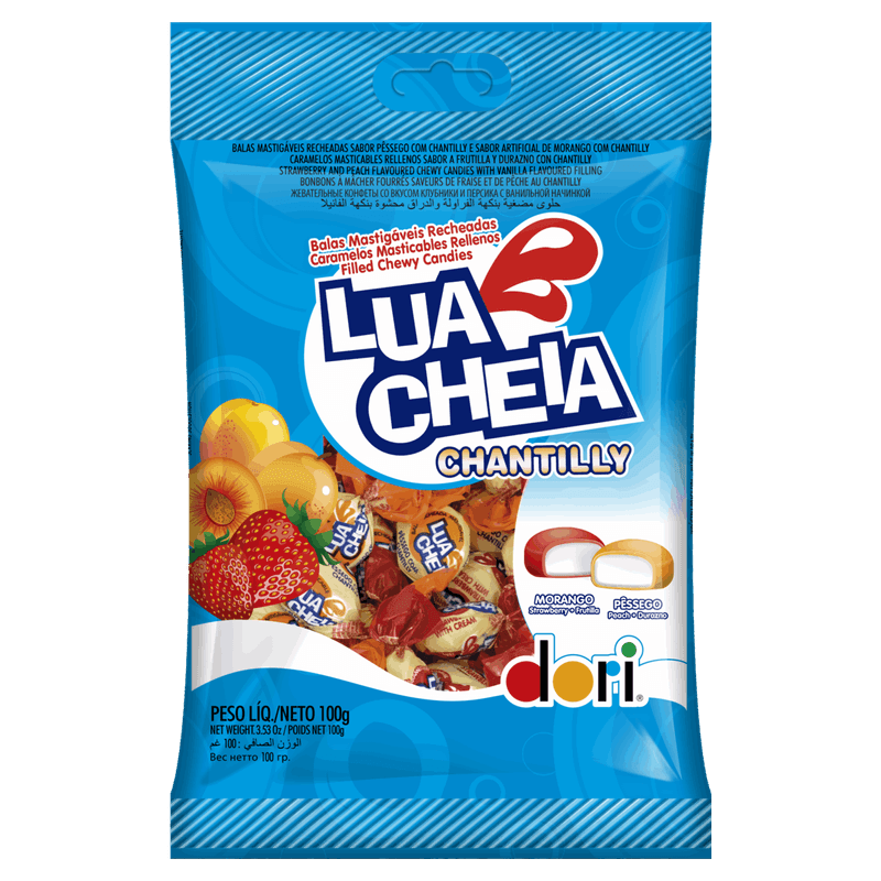 Bala-Recheio-Morango-ou-Pessego-Dori-Lua-Cheia-Chantilly-Pacote-100g