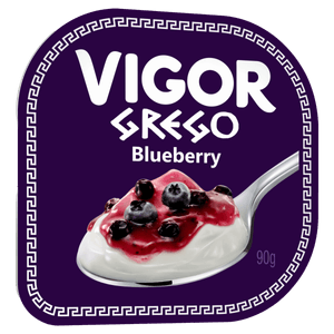 Iogurte Grego Calda Blueberry Vigor Pote 90g