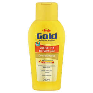 Condicionador Niely Gold Queratina Reparação Frasco 200ml