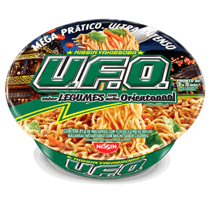 Macarrão Instantâneo Yakissoba Legumes com Molho Oriental Nissin U.F.O. Bandeja 95g