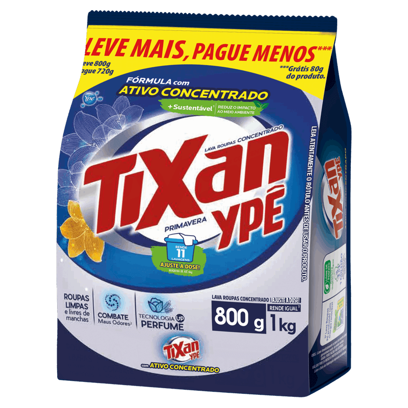 Lava-Roupas-Po-Concentrado-Primavera-Tixan-Ype-Pacote-Leve-800g-Pague-720g