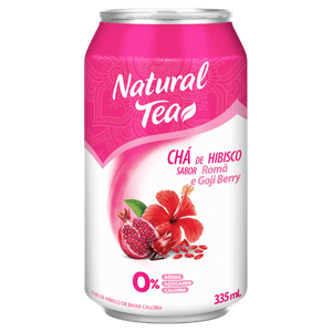 Chá Hibisco, Romã e Goji Berry Zero Açúcar Natural Tea Lata 335ml