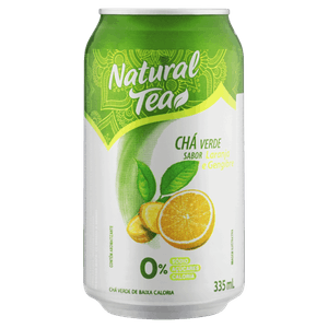 Chá Verde Laranja e Gengibre Zero Açúcar Natural Tea Lata 335ml