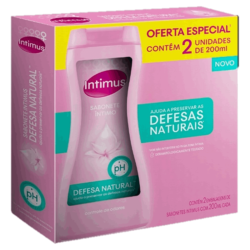 Pack-Sabonete-Liquido-Intimo-Defesa-Natural-Intimus-Frasco-2-Unidades-200ml-Cada