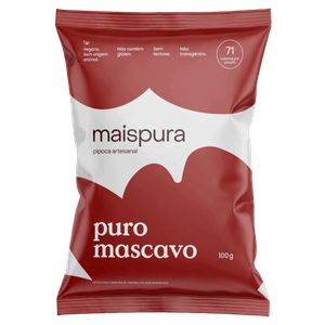 Pipoca Pronta Puro Mascavo Maispura Pacote 100g