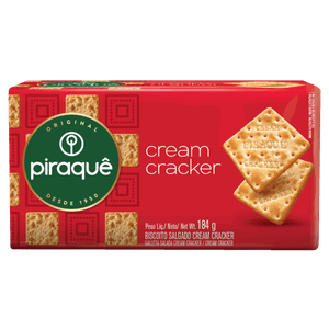 Biscoito Cream Cracker Piraquê Pacote 184g