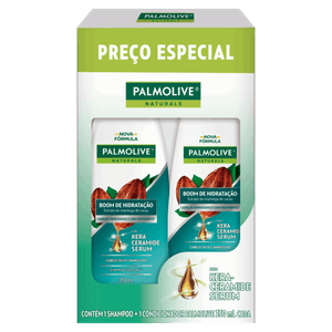 Kit Shampoo + Condicionador Palmolive Naturals Boom de Hidratação 350ml Cada