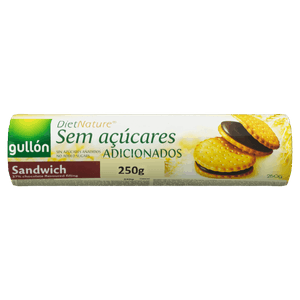 Biscoito Recheio Chocolate Gullón Diet Nature Pacote 250g