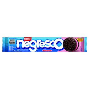 Biscoito Chocolate Recheio Morango Negresco Pacote 90g