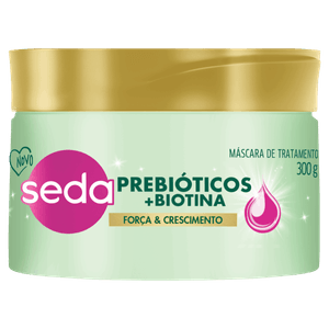 Máscara de Tratamento Seda Prebióticos + Biotina Pote 300g