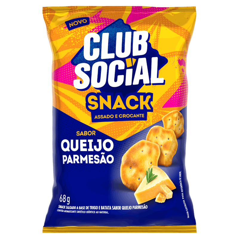 Snack-Assado-Crocante-Queijo-Parmesao-Club-Social-Pacote-68g