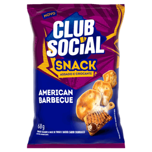 Snack Assado Crocante American Barbecue Club Social Pacote 68g