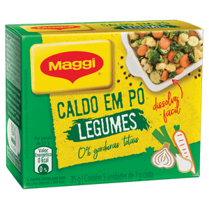 Caldo Pó Legumes Maggi Caixa 35g 5 Unidades