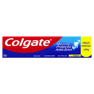 Creme Dental Menta Refrescante Colgate Máxima Proteção Anticáries Caixa 120g